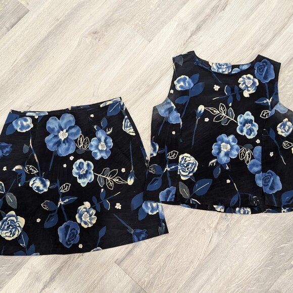 Evidence Dresses & Skirts - Two-piece Floral Set (Top & Skirt)